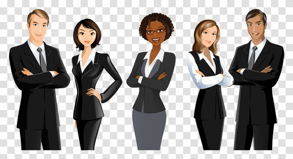 Cut Out Business People, Female, Person, Suit, Overcoat Transparent Png