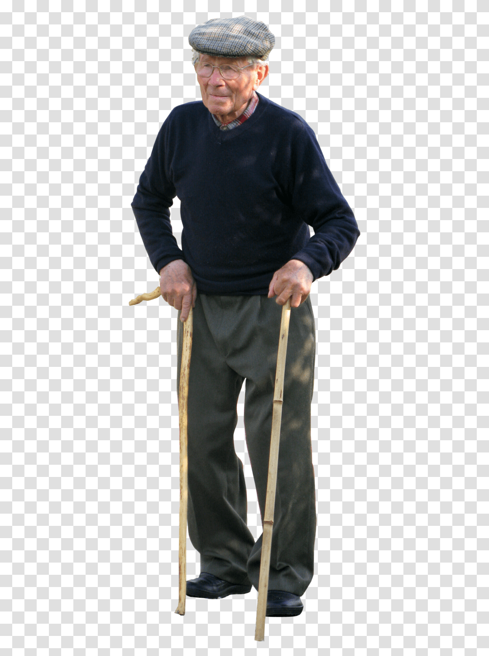 Cut Out Image Cut Out Elderly People, Person, Human, Stick, Cane Transparent Png