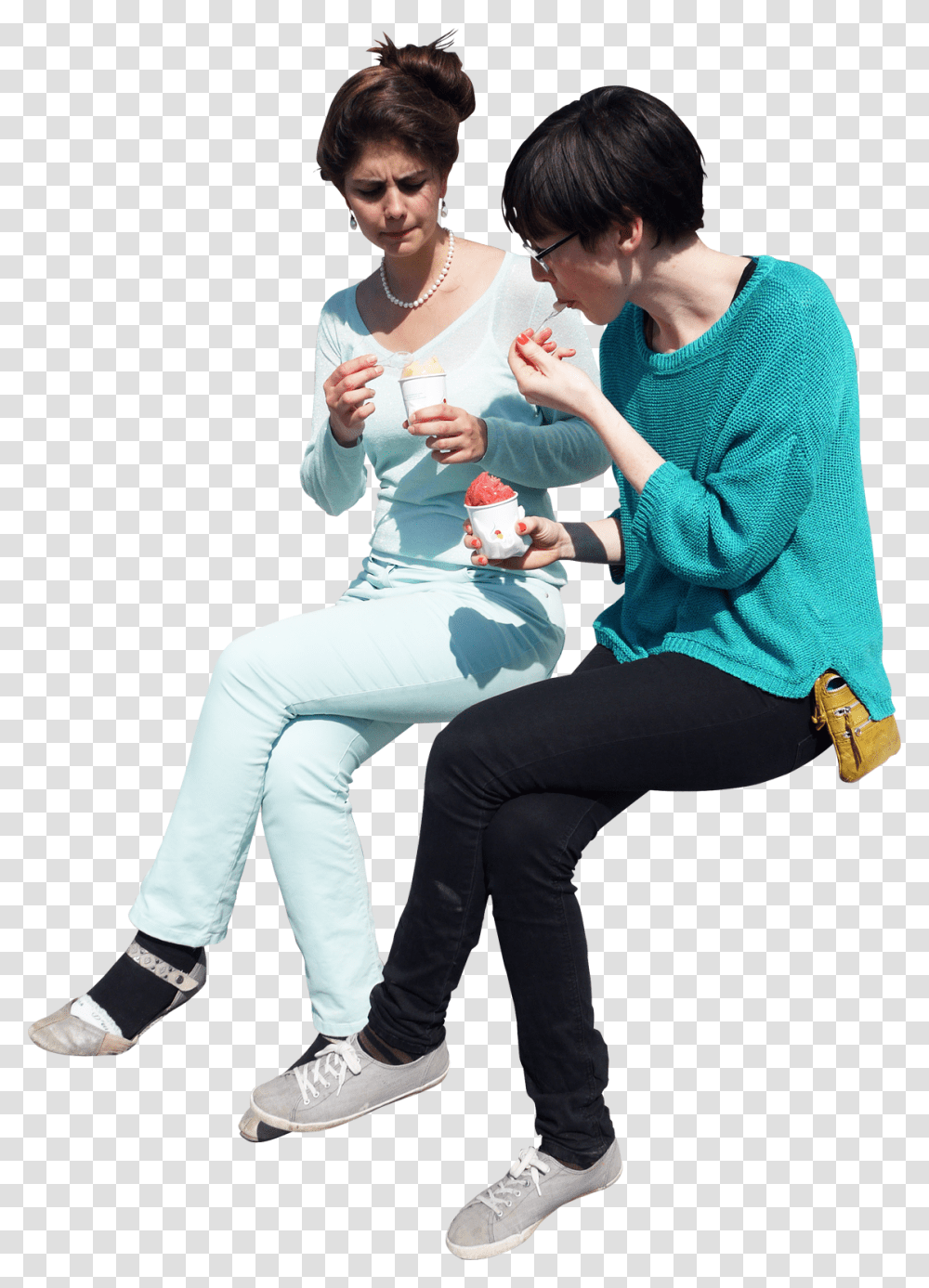 Cut Out People By Teodor J People Ice Cream, Shoe, Footwear, Person Transparent Png