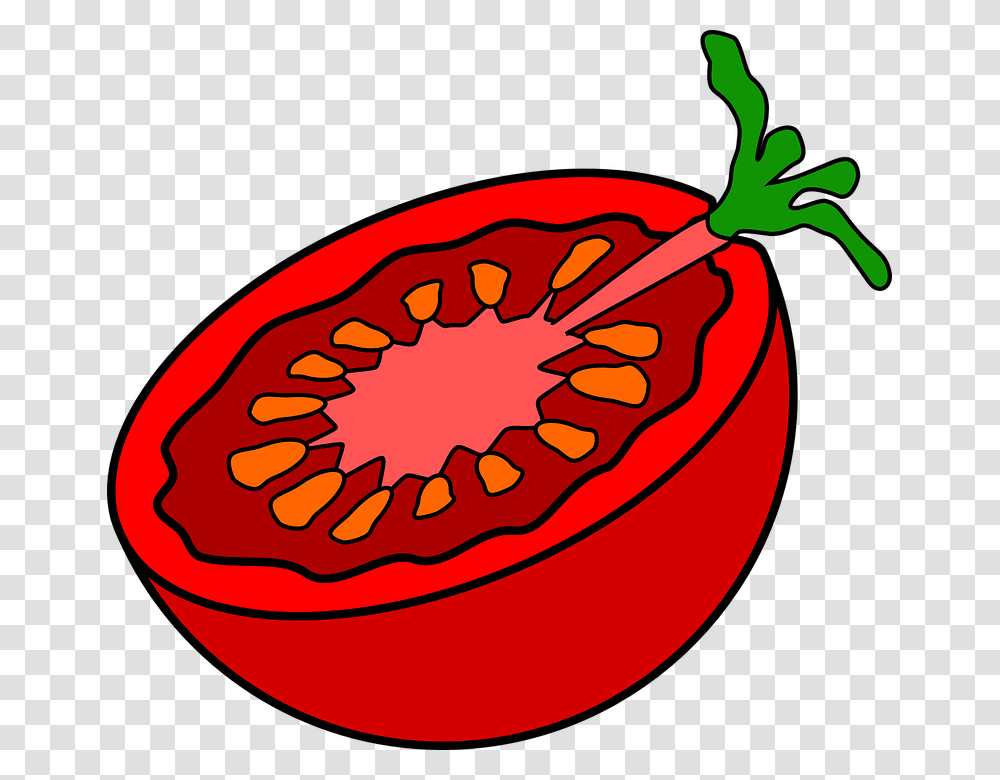 Cut Tomato Svg Clip Arts Tomato Clip Art, Plant, Vegetable, Food, Produce Transparent Png
