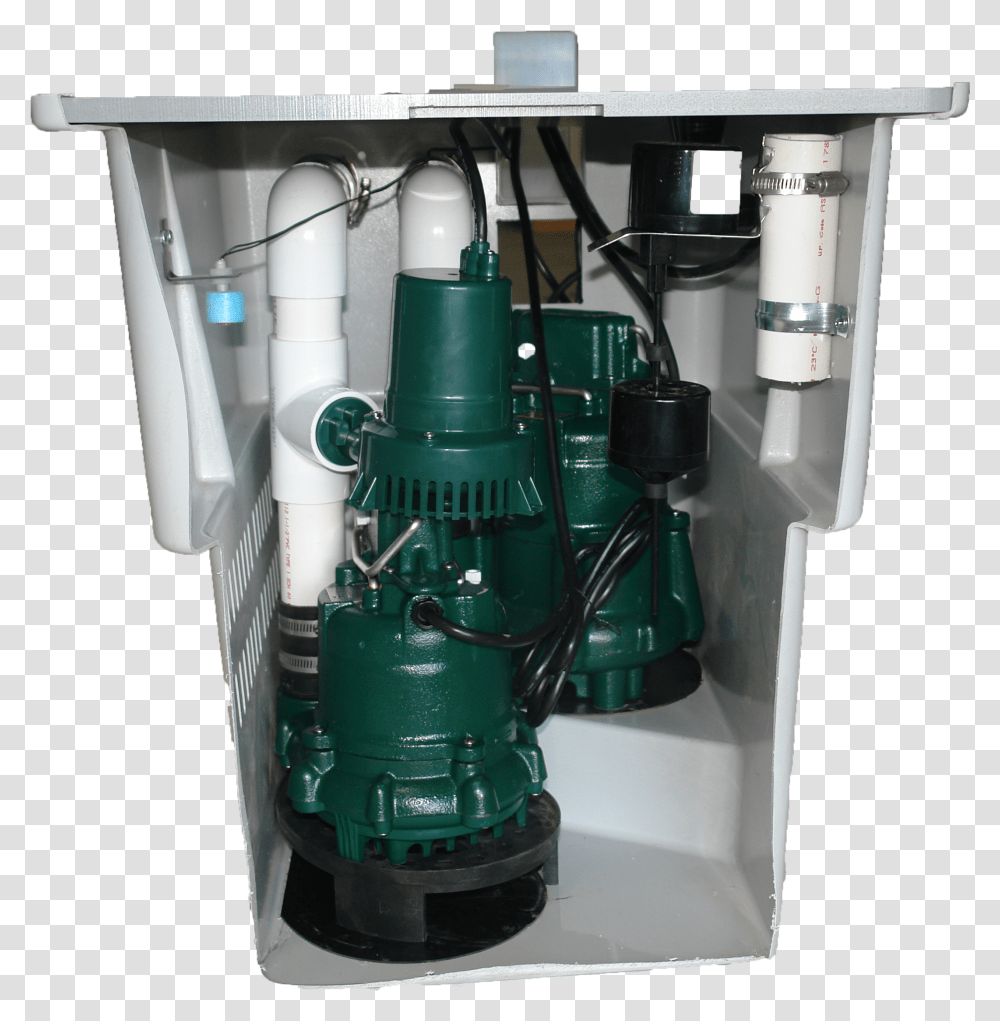 Cutaway View Of A Sump Pump System Before Installation Machine Tool Transparent Png
