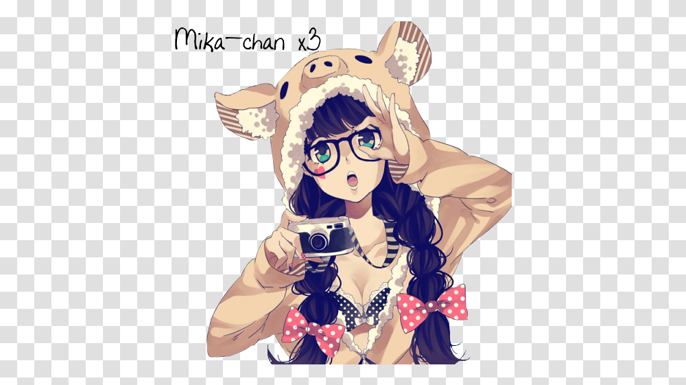 Cute And Sexy Manga Girl Year Of The Boar Anime, Person, Clothing, Costume, Art Transparent Png