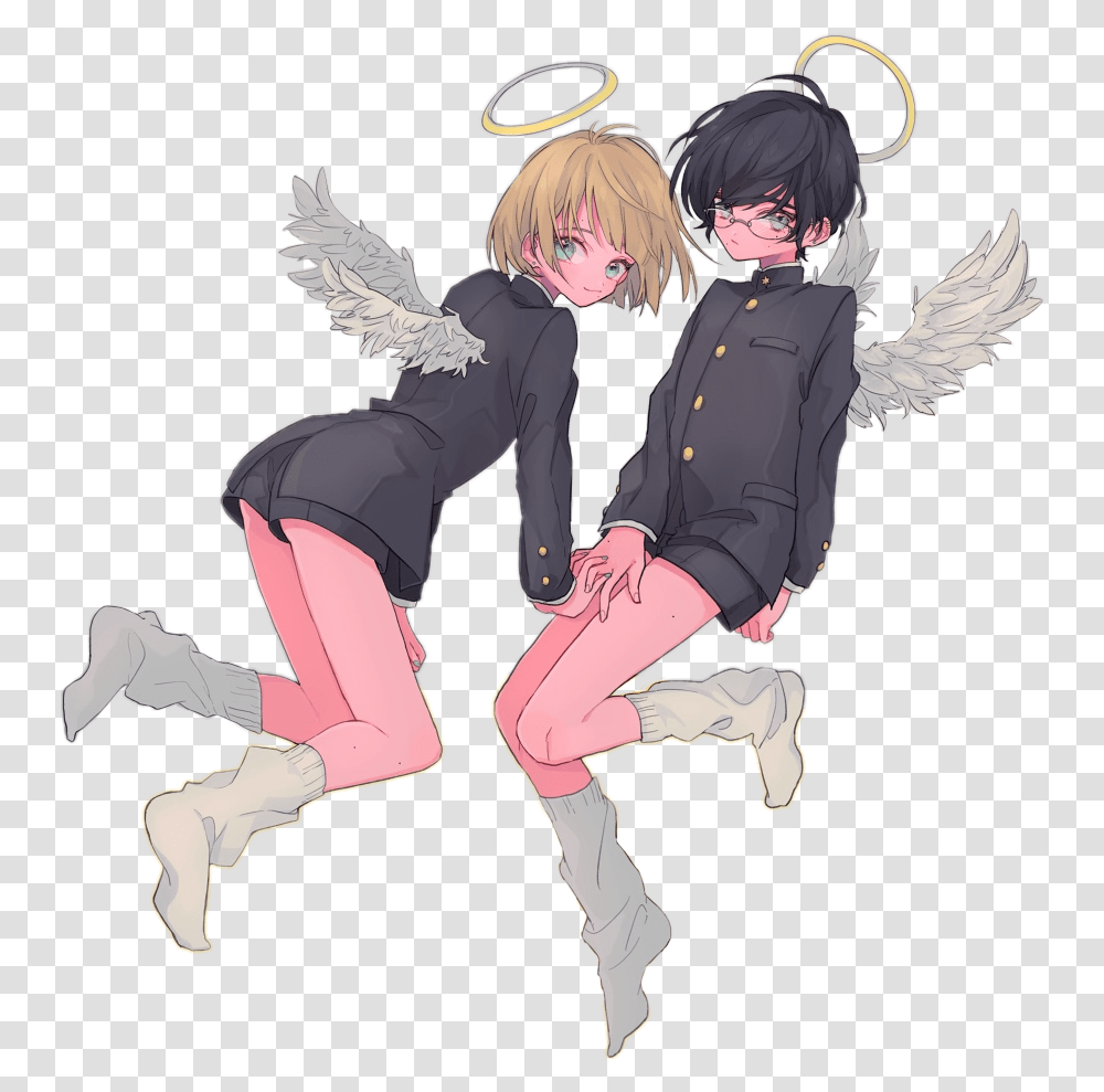 Cute Angel Boy Anime, Person, Human, Cupid Transparent Png