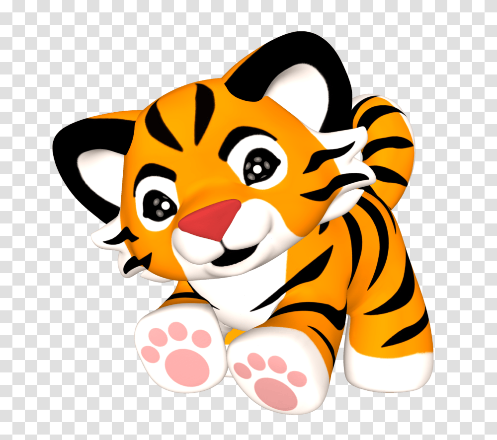 Cute Animal Tiger, Toy, Plush Transparent Png