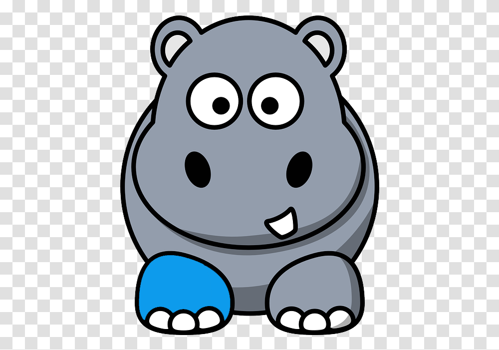 Cute Animals Harry The Hippo Goes To The Hospital Hippo Clip Art, Robot, Piggy Bank Transparent Png
