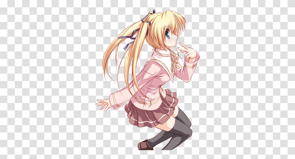 Cute Anime 3 Image Anime School Girl, Manga, Comics, Book, Person Transparent Png