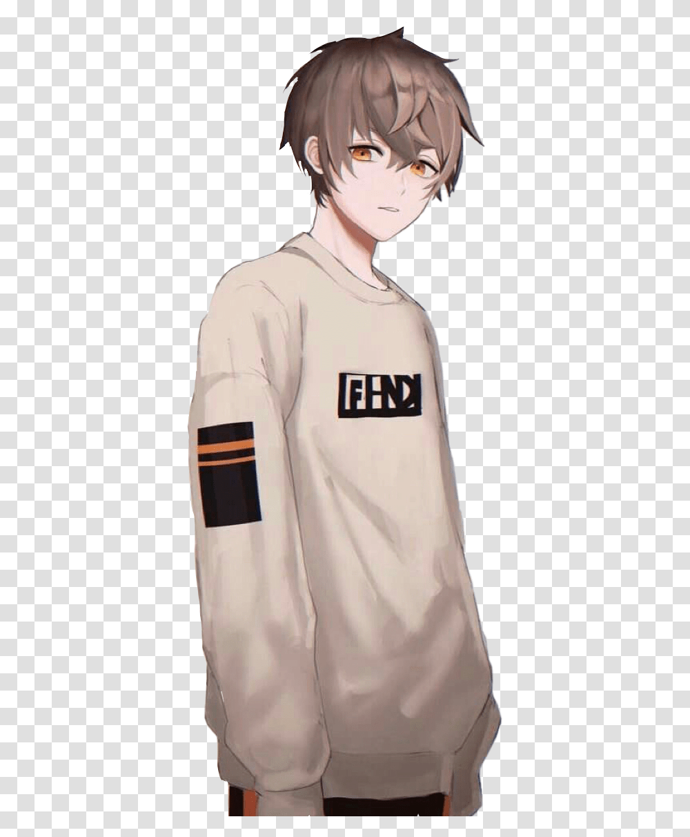 Cute Anime Boy Aesthetic Cute Anime Boy, Clothing, Apparel, Shirt, Jersey Transparent Png