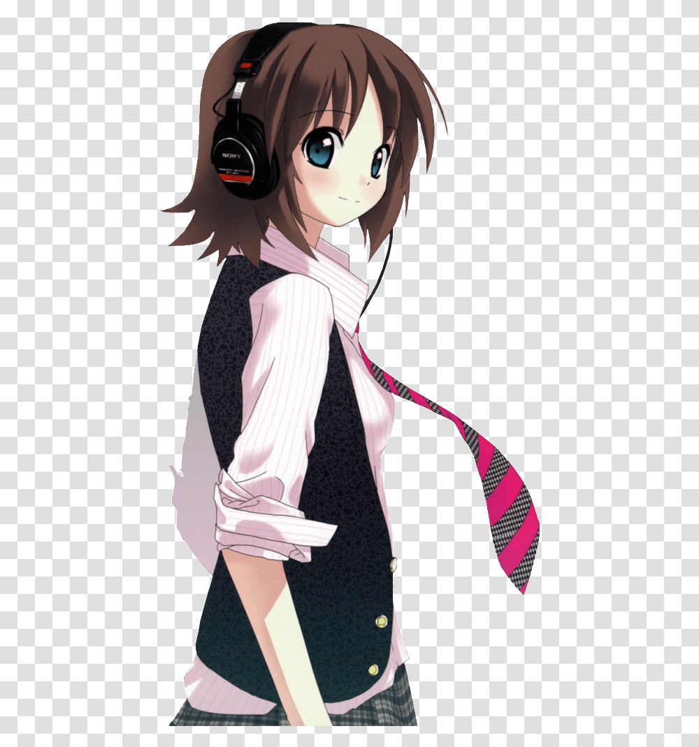 Cute Anime Boyish Girl, Tie, Accessories, Accessory, Person Transparent Png