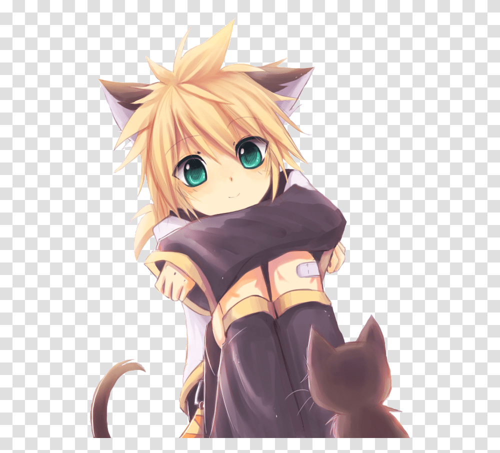 Cute Anime Boys Neko, Manga, Comics, Book, Person Transparent Png