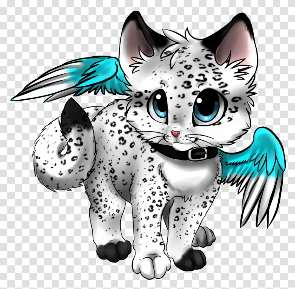 Cute Anime Cat Image Arts Anime Cat With Wings, Animal, Graphics, Bird, Jay Transparent Png
