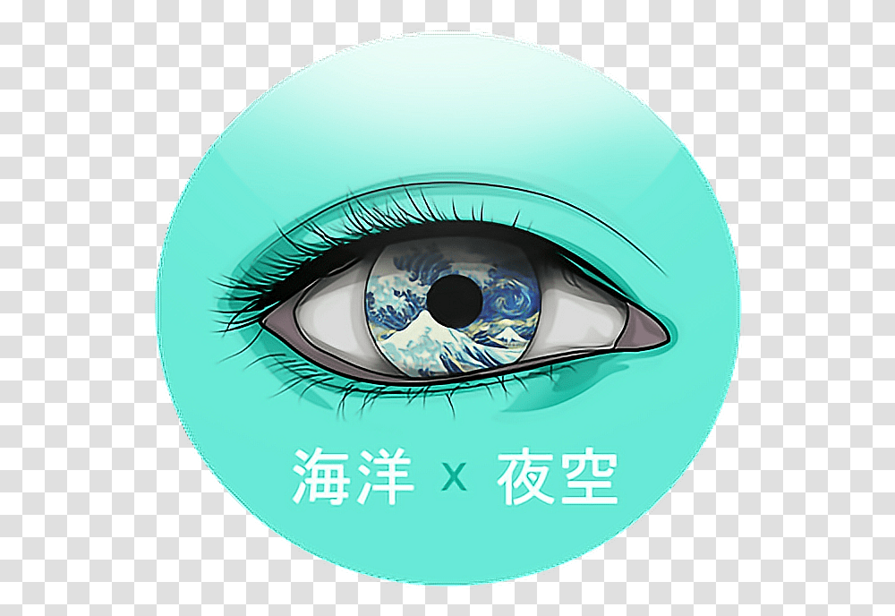 Cute Anime Eyes, Contact Lens, Helmet Transparent Png