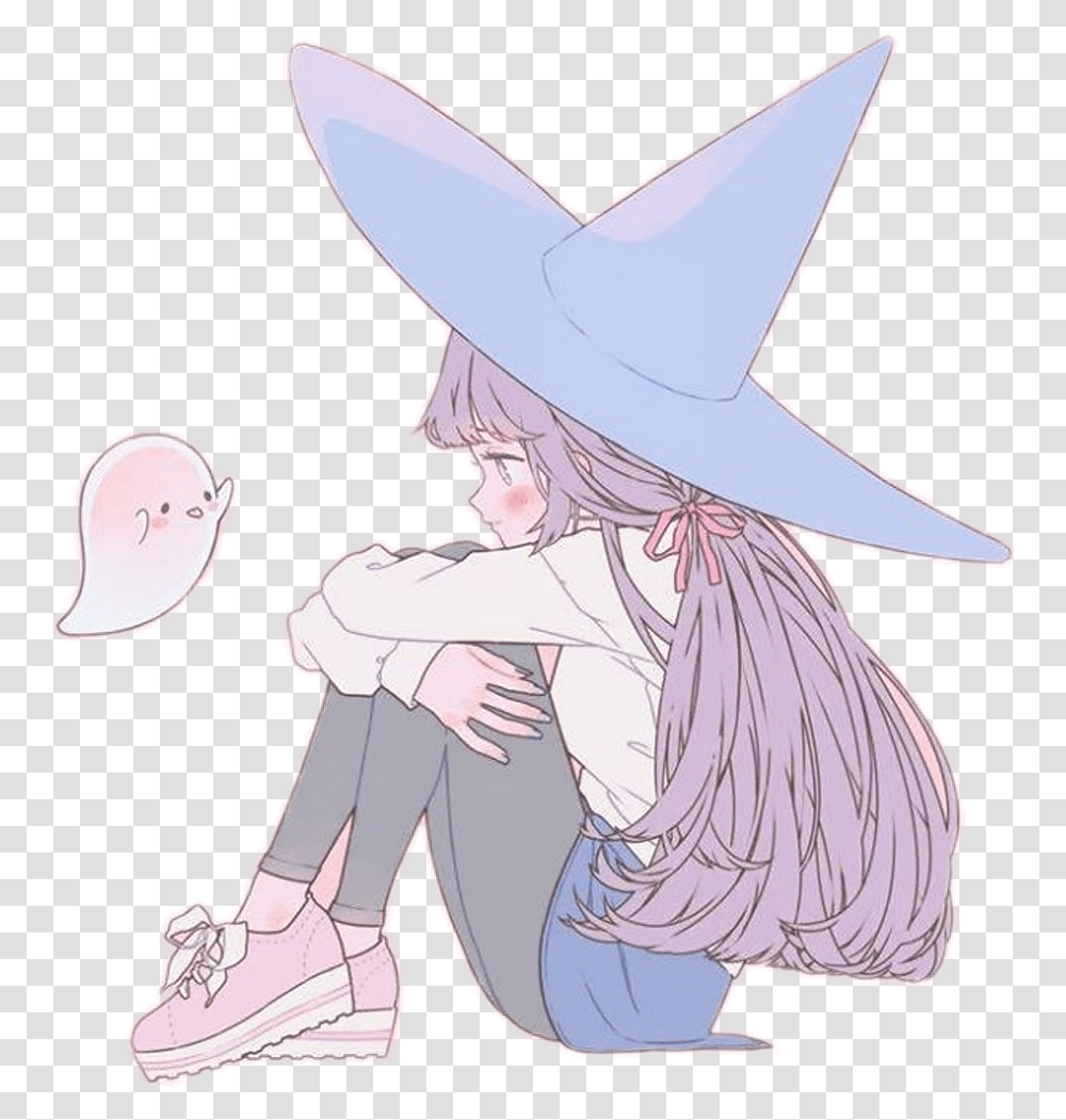 Cute Anime Girl Witch Hat Cute Anime Witch Clothing Apparel Person Cute Anime Girl Witch Hat Cute Anime Witch Clothing Apparel Person