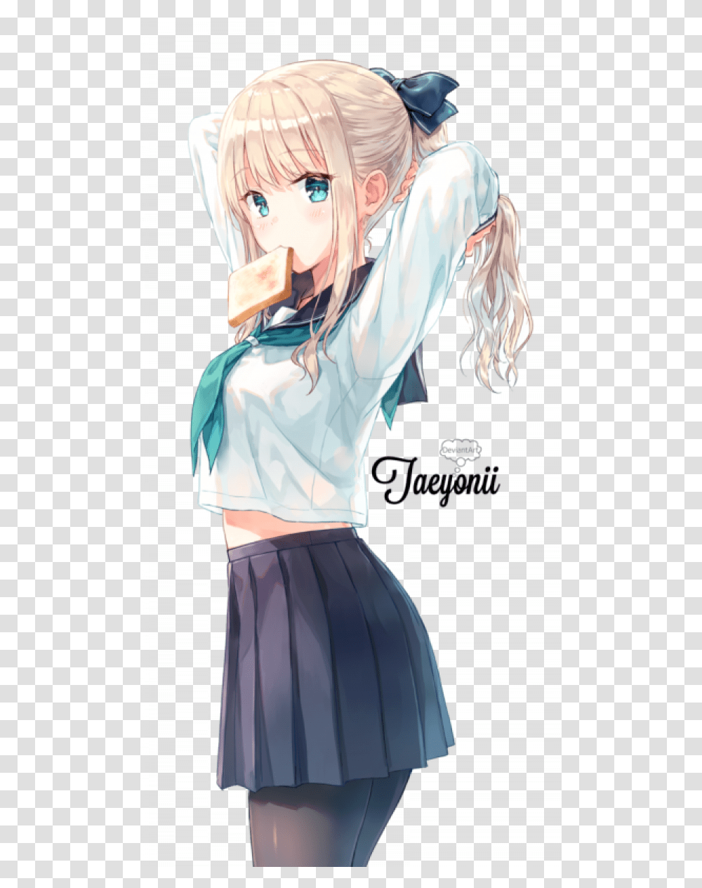Cute Anime School Girls, Skirt, Apparel, Person Transparent Png