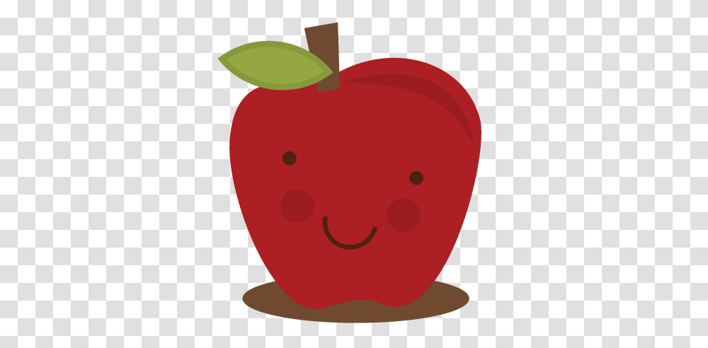 Cute Apple Apple For Scrapbooking Cute, Plant, Label, Fruit Transparent Png