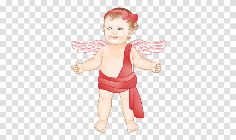 Cute Baby Angel Full Size Download Seekpng Angel Red, Doll, Toy, Person Transparent Png