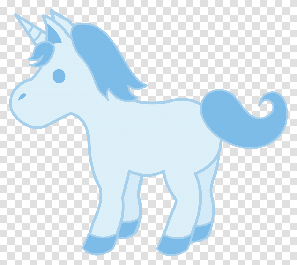 Cute Baby Blue Unicorn, Nature, Outdoors, Mammal, Animal Transparent Png