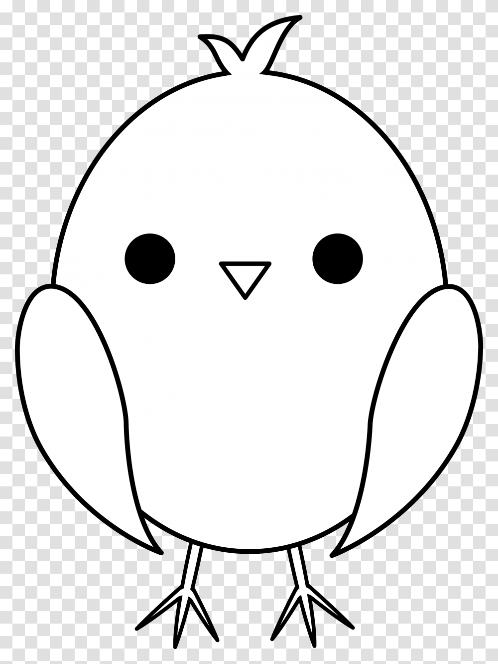 Cute Baby Chick Line Art, Outdoors, Nature, Soccer Ball, Sport Transparent Png
