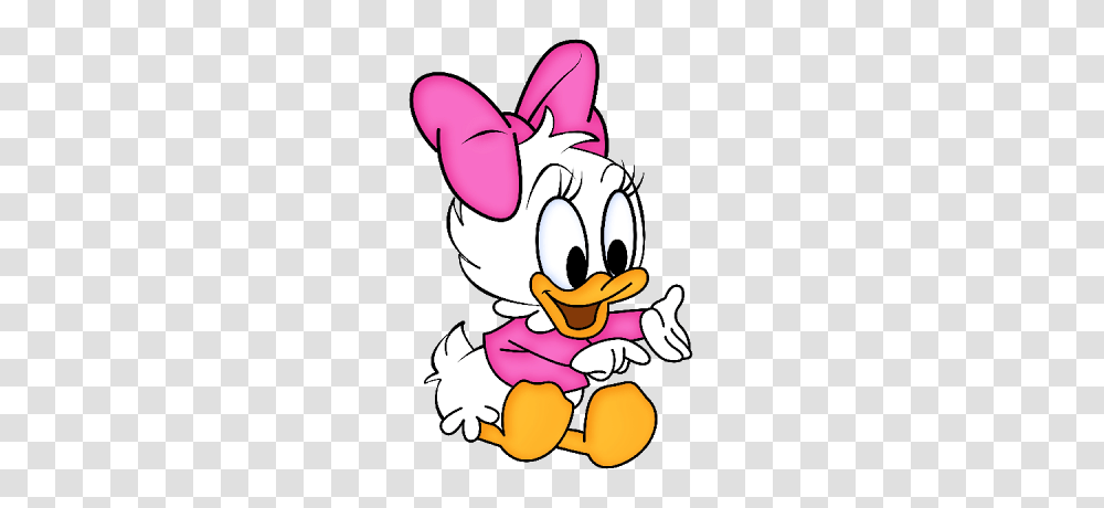 Cute Baby Daisy Duck With Pacifier Clipart, Costume, Mascot, Super Mario Transparent Png