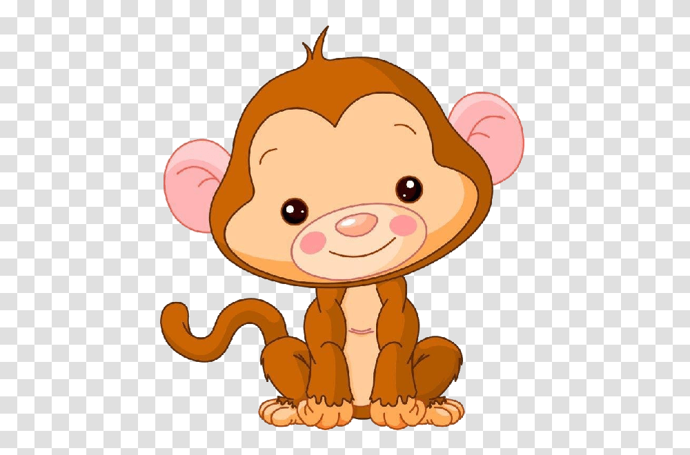 Cute Baby Monkey Clipart, Toy, Animal Transparent Png