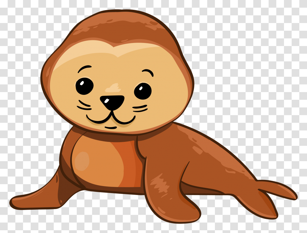 Cute Baby Seal Cute Seal Clipart, Toy, Plush, Cookie, Food Transparent Png