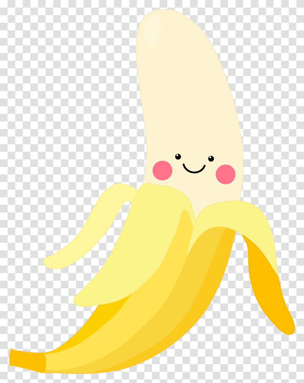 Cute Banana, Fruit, Plant, Food, Arm Transparent Png