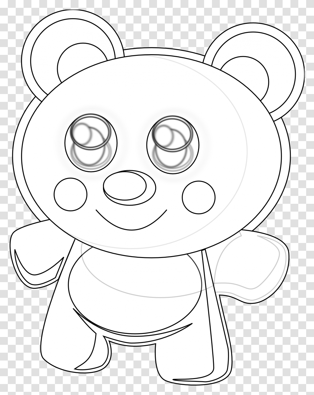Cute Bear Black White Christmas Xmas Teddy Bear Stuffed Cartoon, Photography, Portrait, Face, Drawing Transparent Png