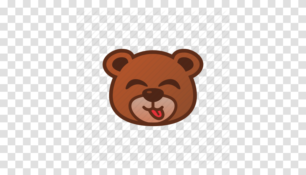 Cute Bear Emoticon, Mouth, Lip, Tongue, Mammal Transparent Png