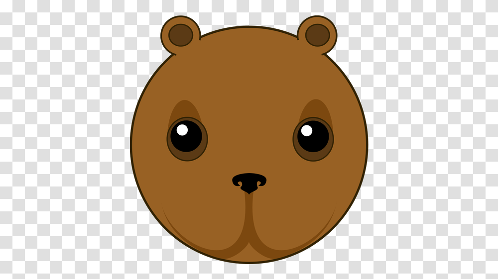 Cute Bear Head Vector Illustration Free Svg Clip Art Animal Head Cute, Disk, Food, Mammal, Cookie Transparent Png