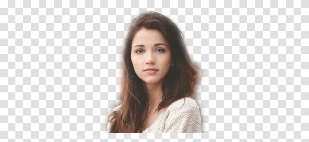 Cute Beautiful Brown Hair Girl Emily Rudd, Face, Person, Clothing, Female Transparent Png