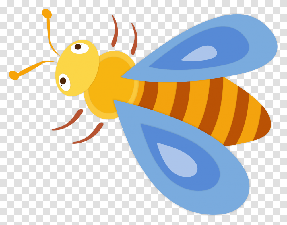 Cute Bee Honeybee, Animal, Insect, Invertebrate, Wasp Transparent Png