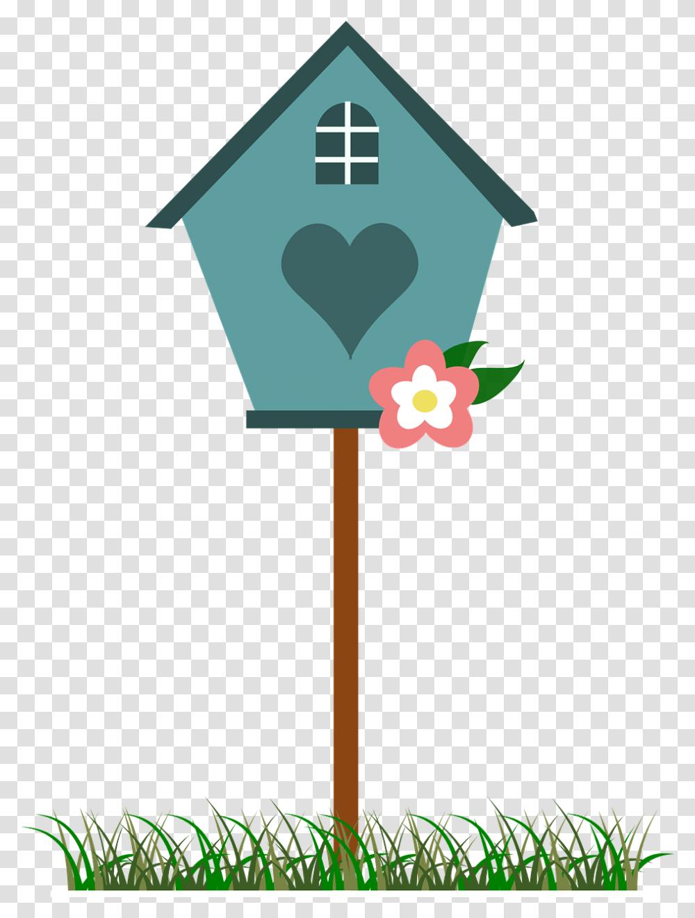Cute Bird House Clipart, Cross, Lamp Post, Light Transparent Png