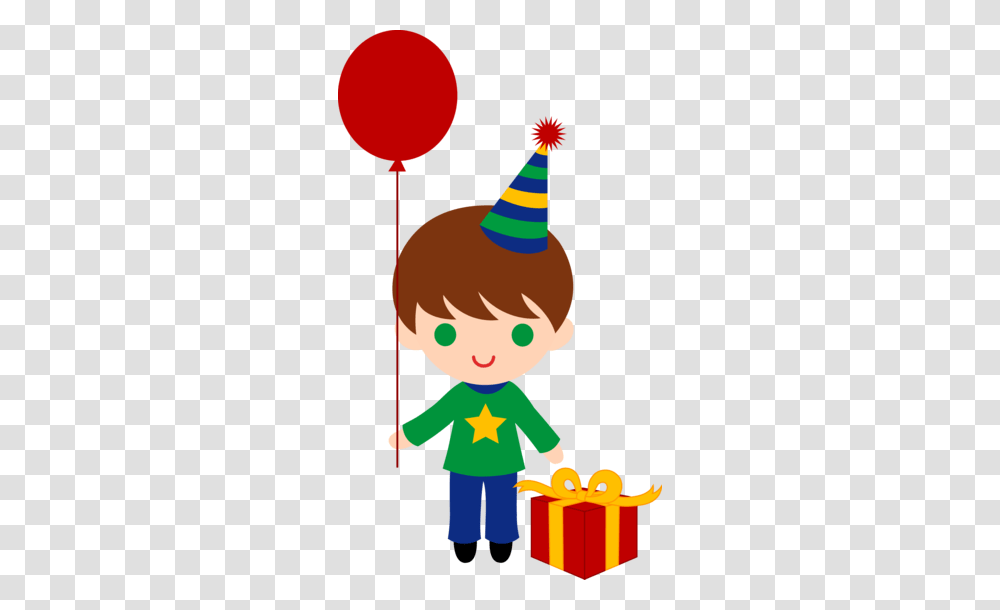Cute Birthday Boy Clip Art Happy Birthday Tea Party, Apparel, Hat, Party Hat Transparent Png