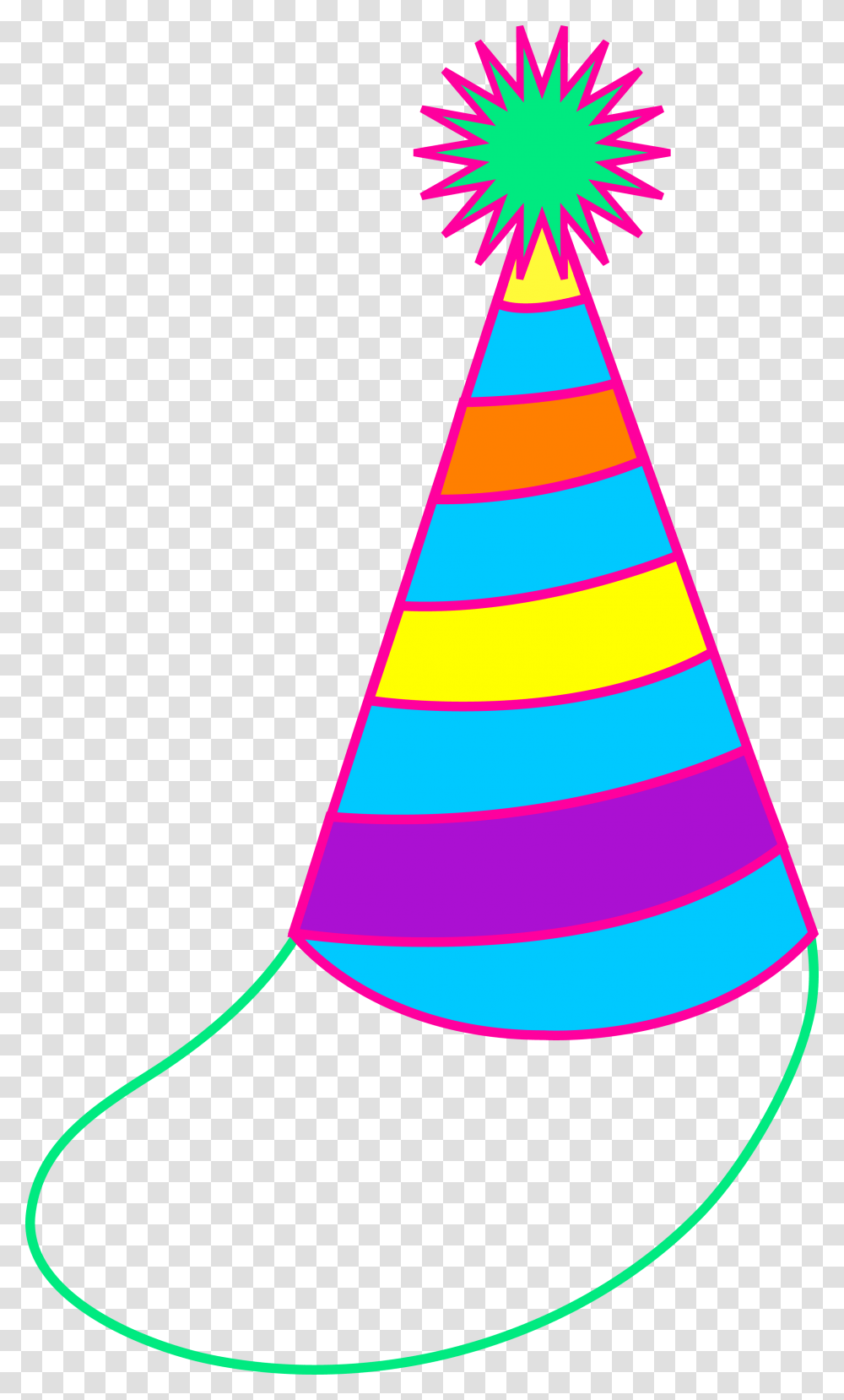 Cute Birthday Hat Cartoon, Apparel, Party Hat, Cone Transparent Png