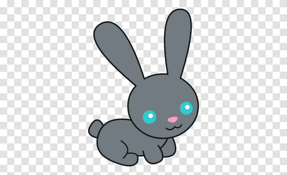 Cute Black Bunny Rabbit Clip Art Bunny Bunny, Animal, Mammal, Scissors, Insect Transparent Png
