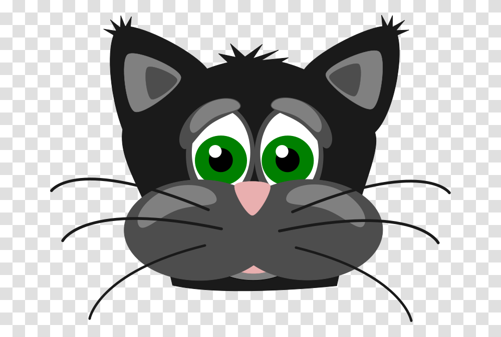 Cute Black Kitty Cat Clipart, Pet, Animal, Mammal, Black Cat Transparent Png