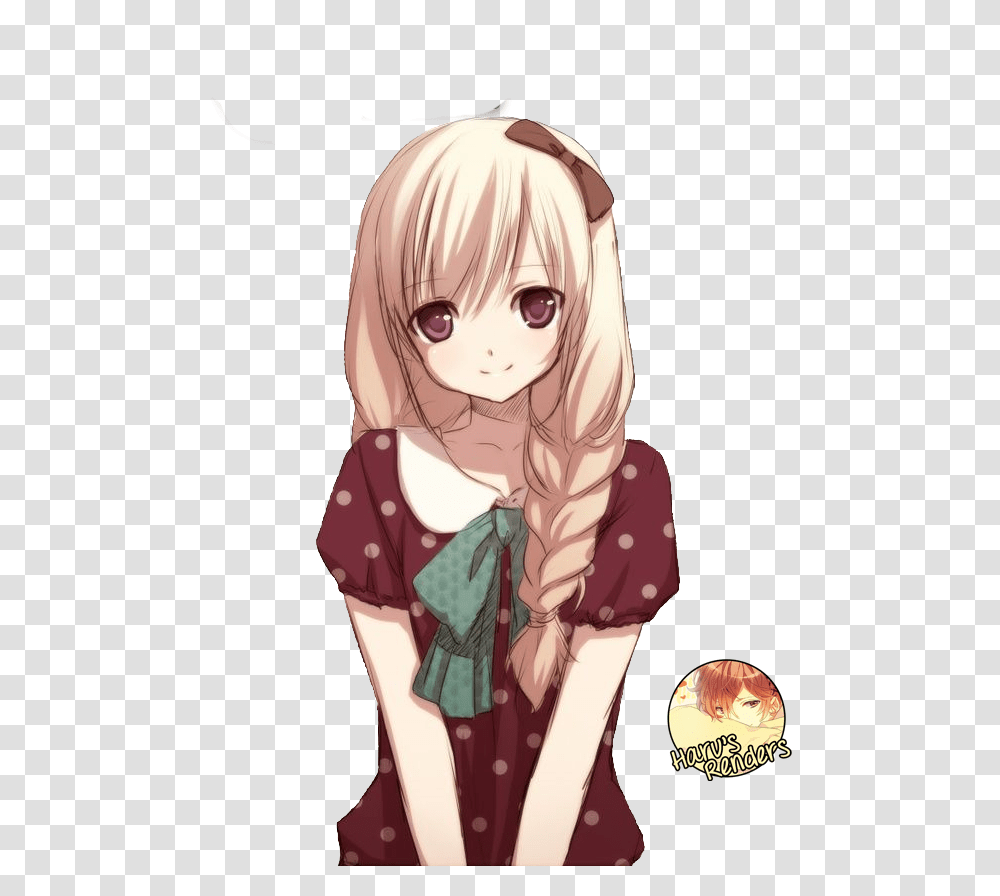Cute Blonde Anime Girl Anime Girl With Braid, Apparel, Doll, Toy Transparent Png