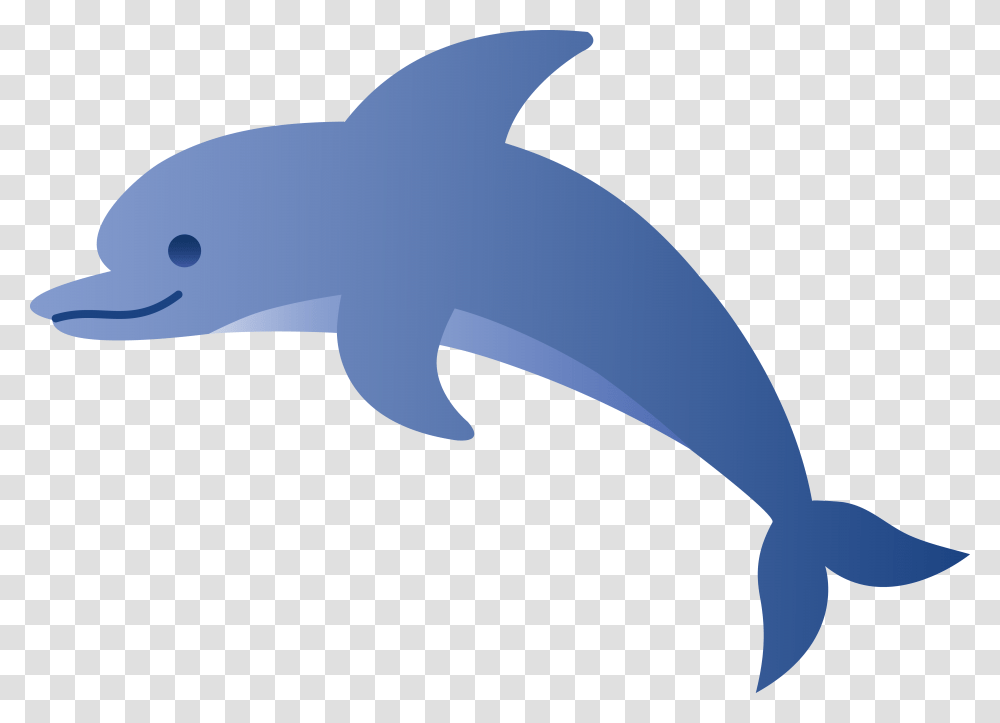 Cute Blue Dolphin, Sea Life, Animal, Mammal Transparent Png