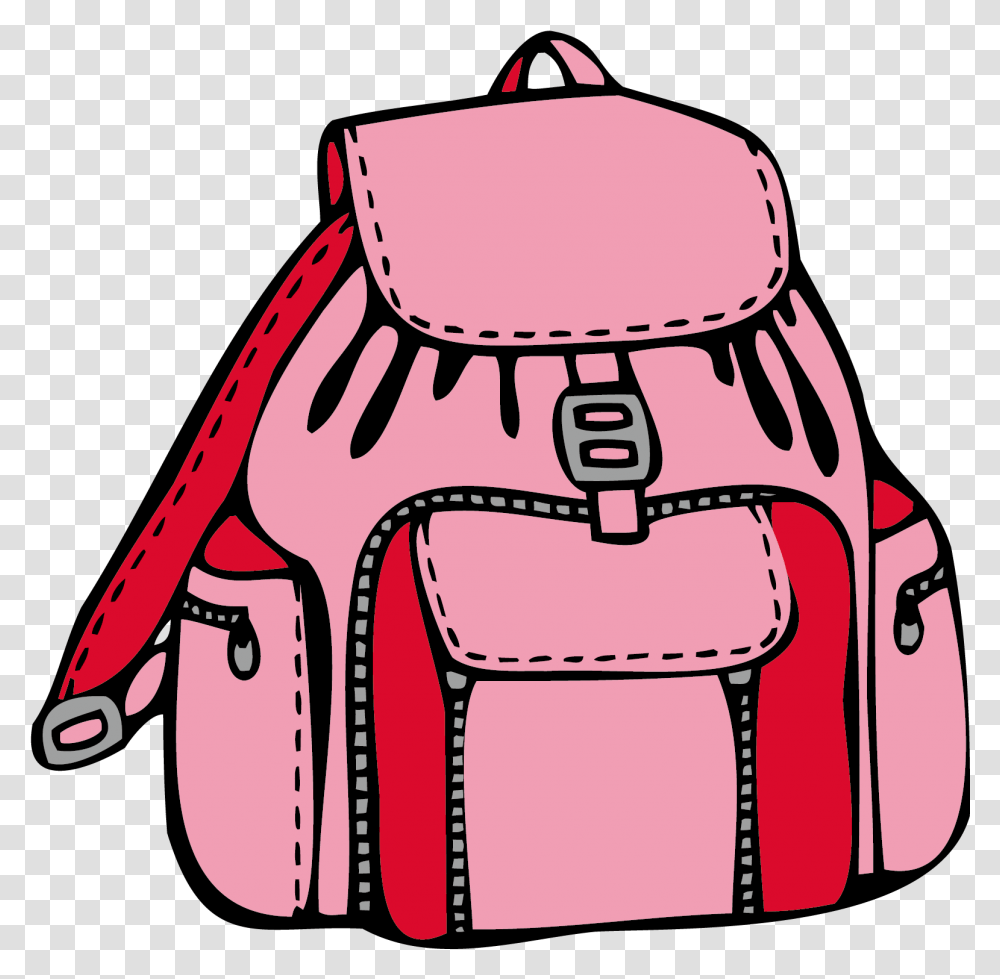 Cute Book Coloring, Backpack, Bag, Label Transparent Png