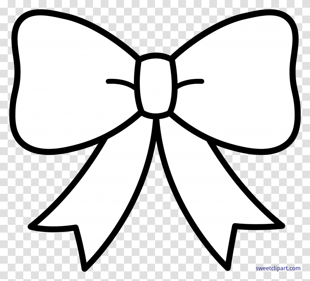 Cute Bow Black White Clip Art Bow Clipart Black And White, Tie, Accessories, Accessory, Necktie Transparent Png