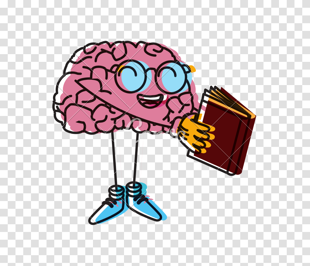 Cute Brain Reading Cartoon, Lamp, Weapon, Weaponry, Bomb Transparent Png