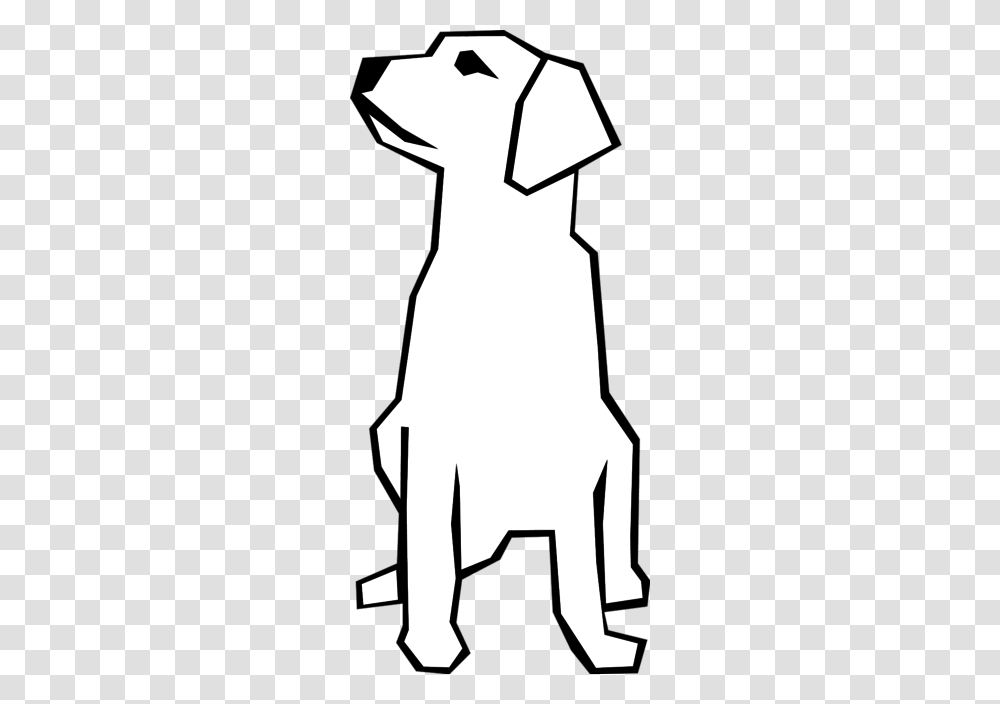Cute Brown Dog Sitting Down, Silhouette, Stencil, Arrow Transparent Png