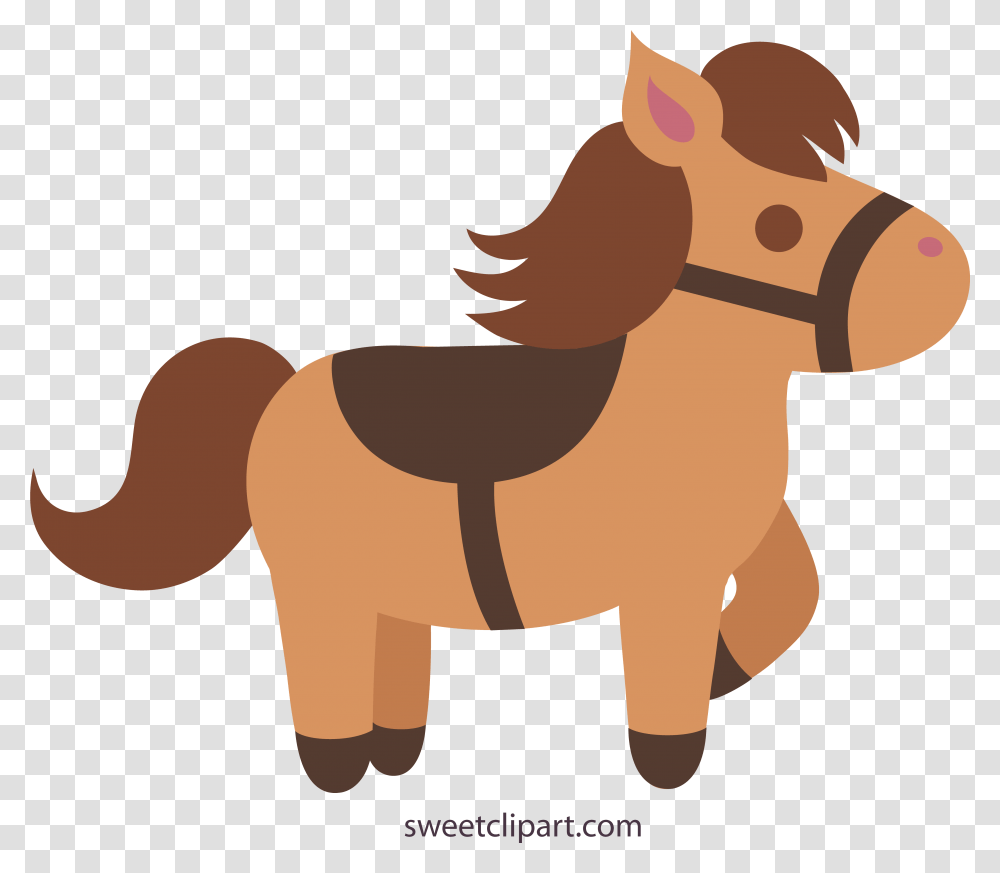 Cute Brown Horse 2 Clip Art Horse Clipart Cute, Figurine, Toy, Person, Human Transparent Png