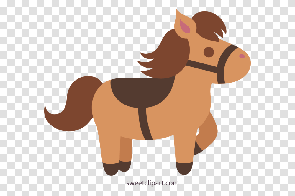 Cute Brown Horse Clip Art, Figurine, Toy, Person, Human Transparent Png
