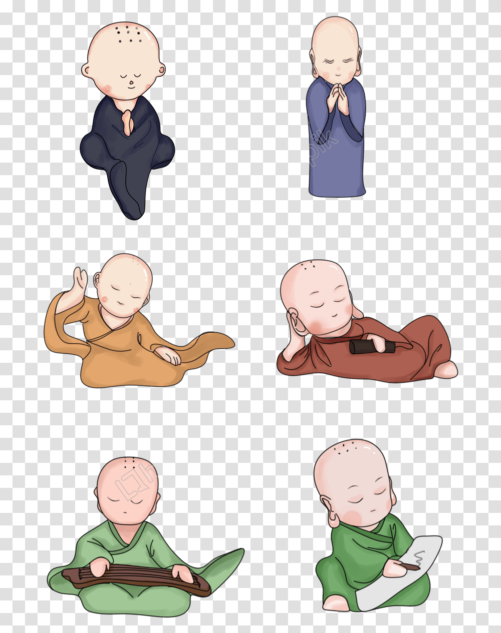 Cute Buddha, Person, Face, Baby Transparent Png