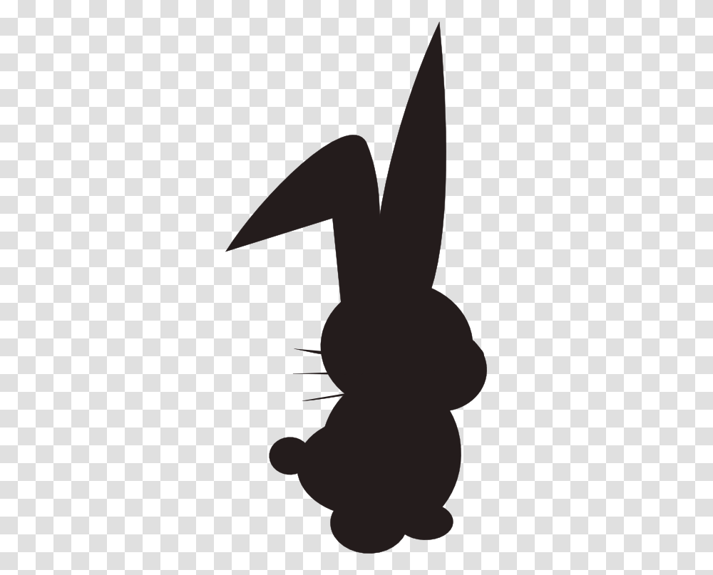 Cute Bunny Clipart Silhouette, Person, Human, Stencil Transparent Png