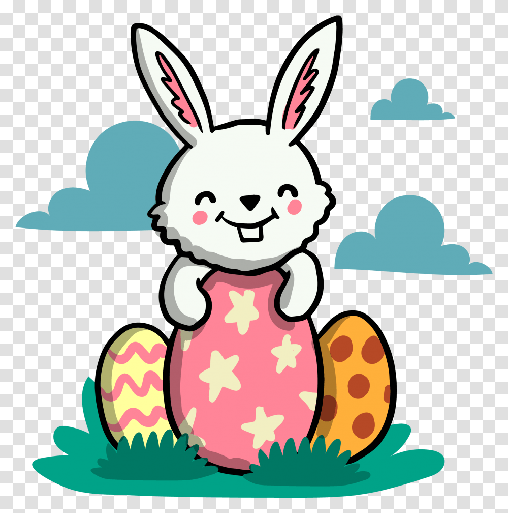 Cute Bunny Cute Bunny Smiling Clipart, Toy, Snowman, Food, Sweets Transparent Png