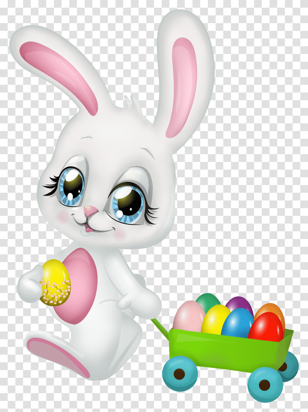 Cute Bunny Easter Clip Art Transparent Png