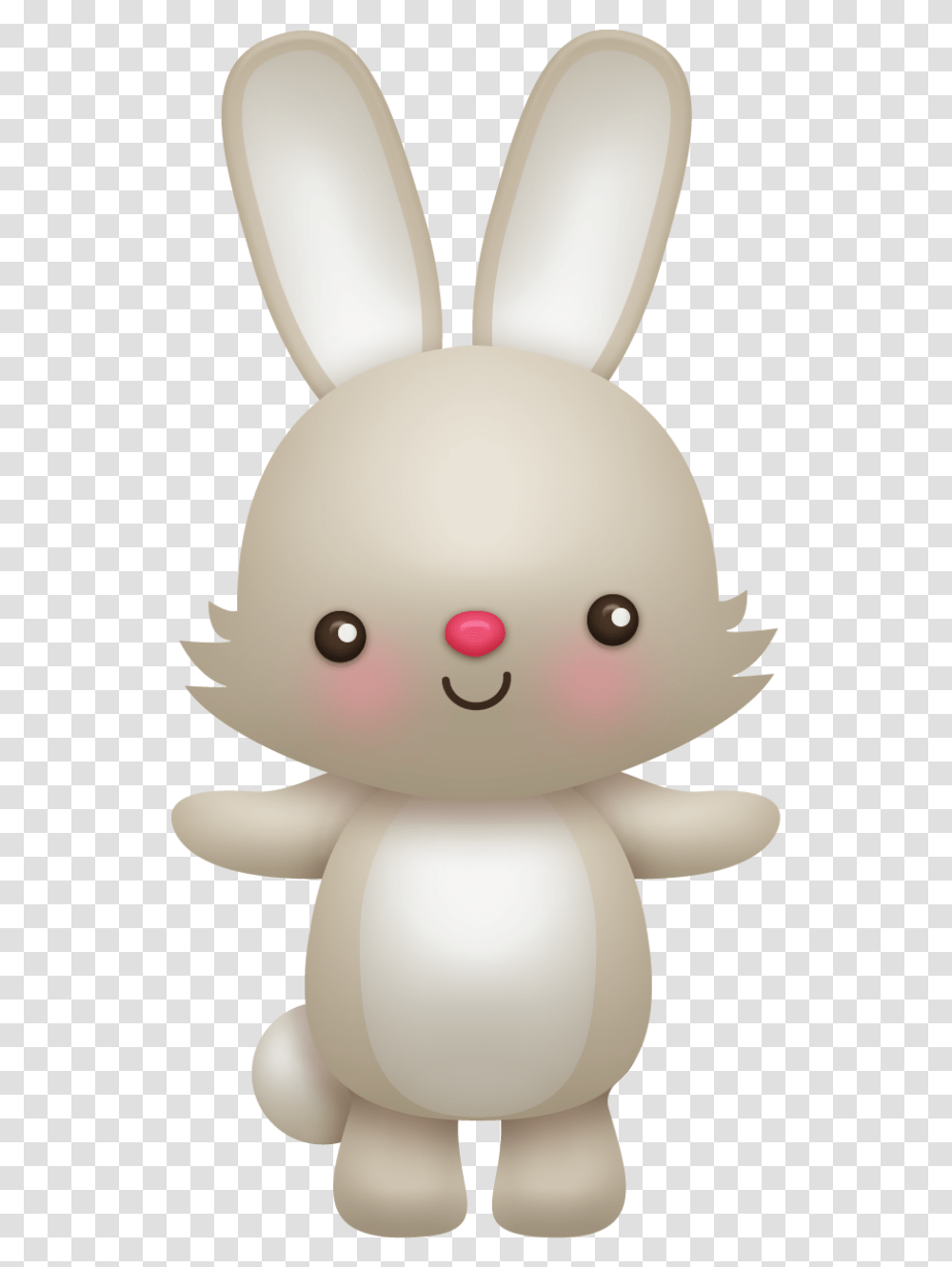 Cute Bunny Rabbit Woodland Creatures Clipart, Toy, Doll, Snowman, Winter Transparent Png