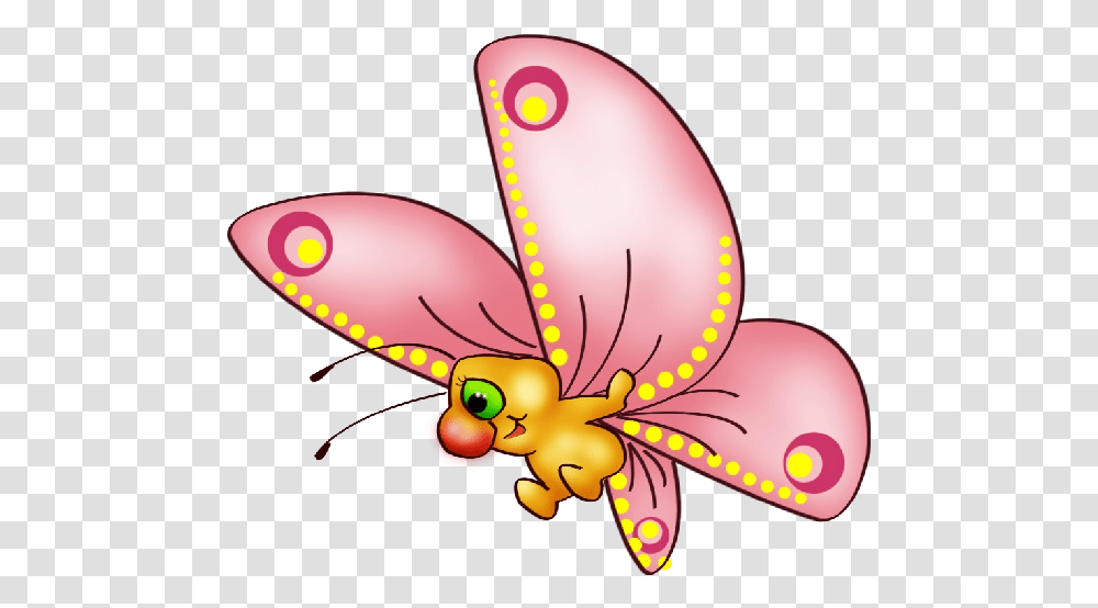 Cute Butterfly Cartoon Clip Art Images On A, Animal, Invertebrate, Insect, Plant Transparent Png