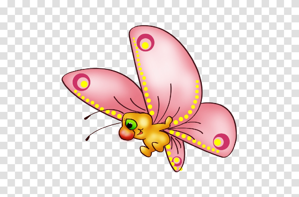 Cute Butterfly Cartoon Clip Art Images On A Background, Animal, Insect, Invertebrate, Firefly Transparent Png